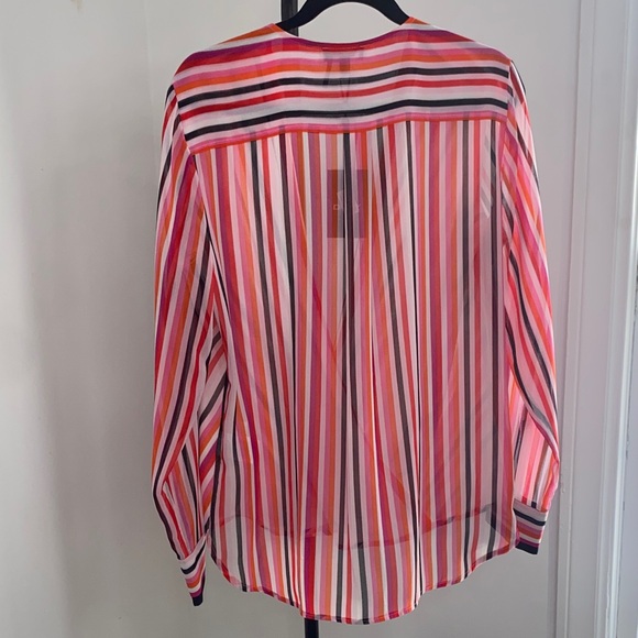DKNY Multicolor Striped Blouse - Picture 6 of 6